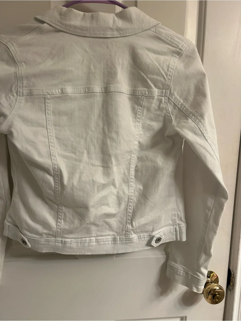 Girls Children's Place White Denim Jean Jacket